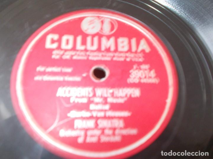 Discos de pizarra: FRANK SINATRA One Finger Melody / Accidents will-happen - Foto 3