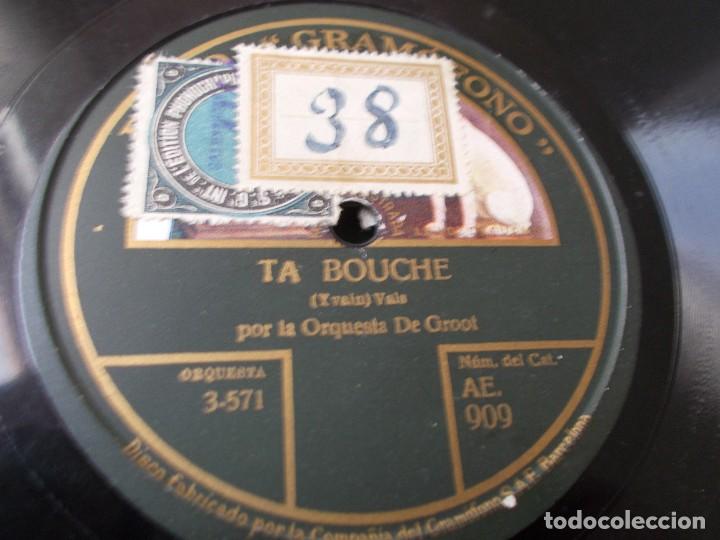 Discos de pizarra: ORQUESTA DE GROOT Ta Bouche / Ta Bouche - Foto 2