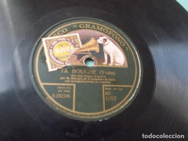 Discos de pizarra: M.OEORGEL DE LALHAMBRA DE PARIS Ta Bouche / Ta bouche - Foto 2