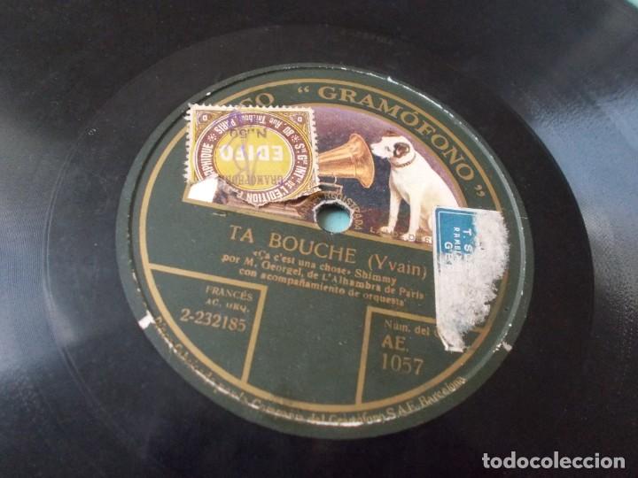 Discos de pizarra: M.OEORGEL DE LALHAMBRA DE PARIS Ta Bouche / Ta bouche - Foto 3