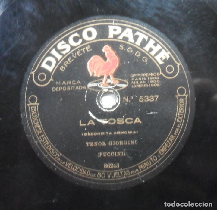 Discos de pizarra: LA TOSCA (PUCCINI) - TENOR GEORGINI - DISCO PATH&Eacute; - Foto 4