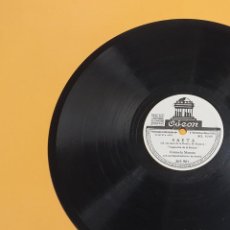Discos de pizarra: DISCO 78 RPM - CANCIÓN ESPAÑOLA - CARMELA MONTES - ODEON - SAETA / FLORES GITANAS - PIZARRA. Lote 345549178