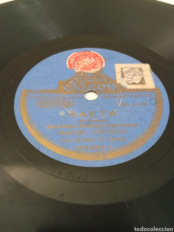 Discos de pizarra: Disco de pizarra flamenco de Manuel Centeno - Foto 3