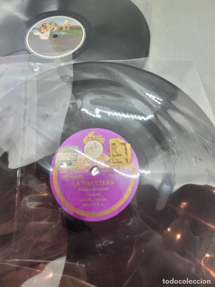 Discos de pizarra: 4 CUATRO DISCOS DE PIZARRA DE RAQUEL MELLER - Foto 4