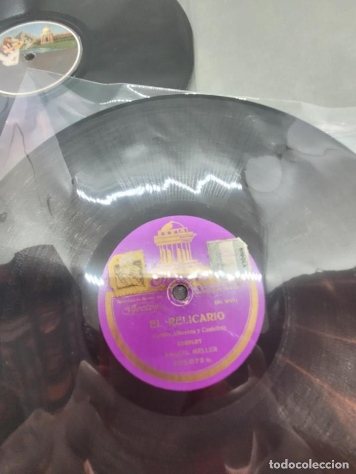 Discos de pizarra: 4 CUATRO DISCOS DE PIZARRA DE RAQUEL MELLER - Foto 5