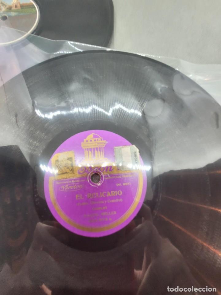 Discos de pizarra: 4 CUATRO DISCOS DE PIZARRA DE RAQUEL MELLER - Foto 6