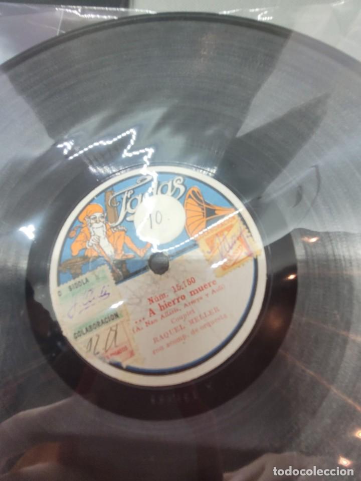 Discos de pizarra: 4 CUATRO DISCOS DE PIZARRA DE RAQUEL MELLER - Foto 8