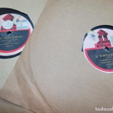 Discos de pizarra: 2 DOS DISCOS DE PIZARRA DE EMILI VENDREL CATALA EMIGRANT TAVERNA. Lote 346608468
