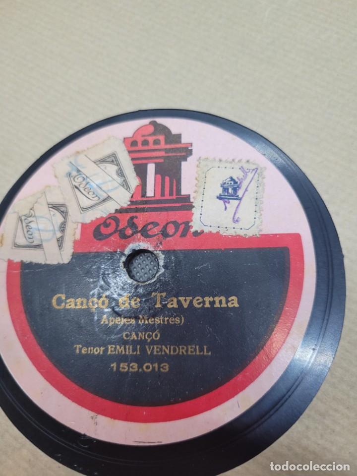 Discos de pizarra: 2 DOS DISCOS DE PIZARRA DE EMILI VENDREL CATALA EMIGRANT TAVERNA - Foto 5