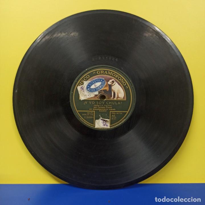 Discos de pizarra: DISCO DE PIZARRA - Y YO SOY CHULA Y A MUCHA HONRA - DISCO GRAMOFONO - Foto 1