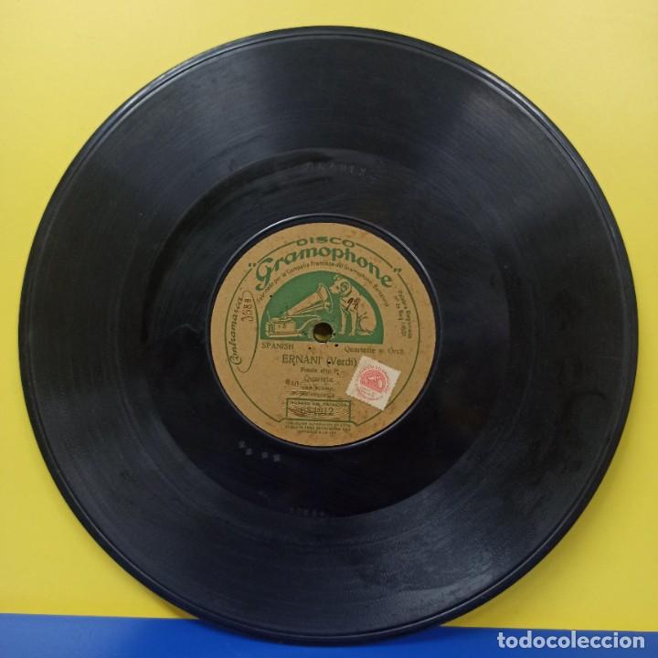 Discos de pizarra: DISCO DE PIZARRA - ERNANI ( VERDI ) - QUARTETO - BAJO - Foto 2