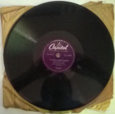Discos de pizarra: FRANK SINATRA. LEARNIN' THE BLUES/ IF I HAD THREE WISHES. CAPITOL CL.14296, UK 1955 10'' 78 RPM PIZA. Lote 351084719