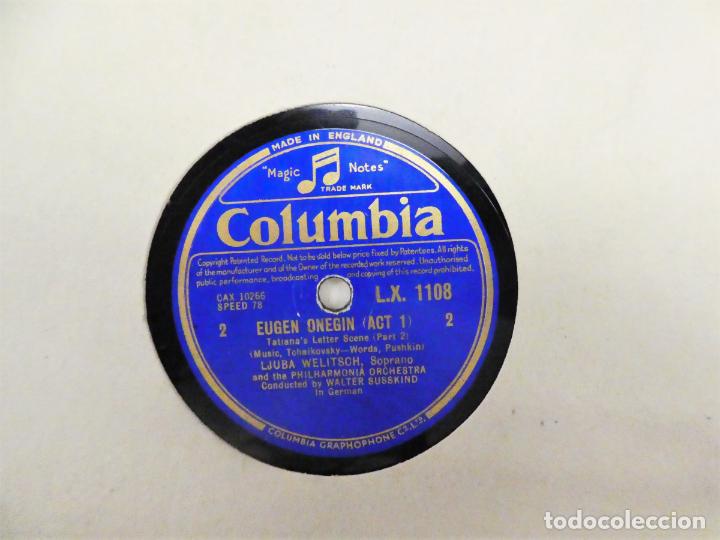 Discos de pizarra: Disco de Pizarra Columbia Eugen Onegin - Foto 3