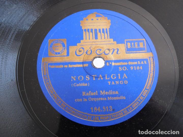 Discos de pizarra: Rafaeel Medina. tango de amor. Nostalgia. Tango - Foto 1