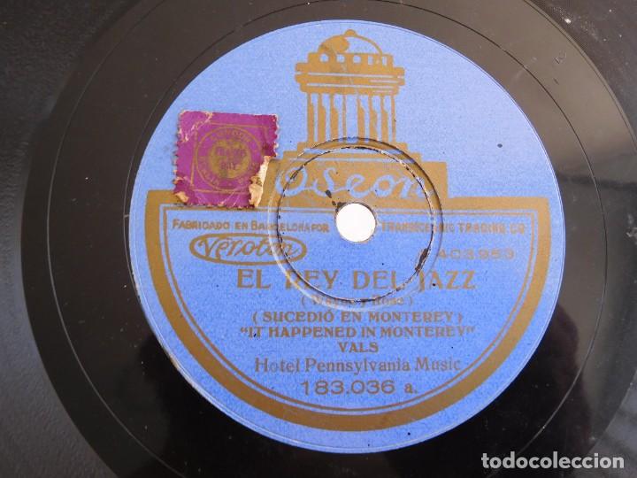 Discos de pizarra: Wayne y H. de Costa. El rey del jazz. Foxtrot. Vals - Foto 2