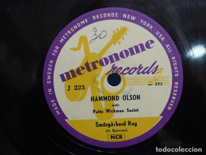 Discos de pizarra: HAMMOND OLSON - TV-BOOGIE - SMORGASBORD RAG - Foto 7