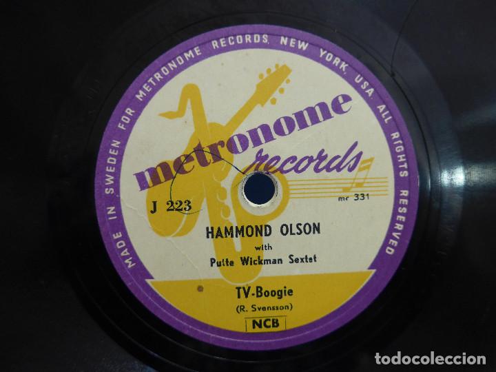 Discos de pizarra: HAMMOND OLSON - TV-BOOGIE - SMORGASBORD RAG - Foto 11
