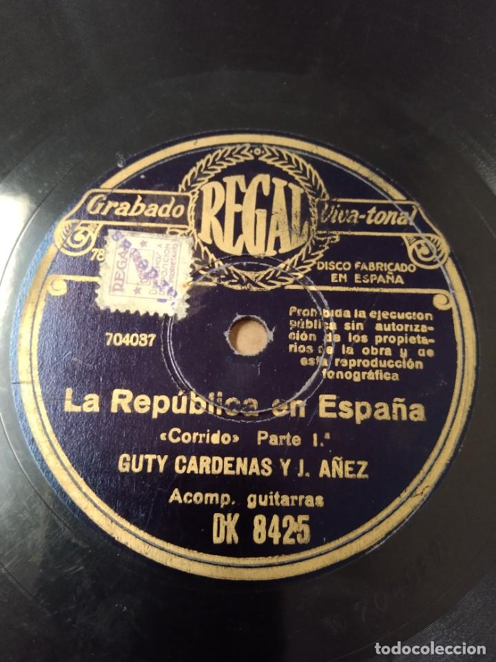 Discos de pizarra: La Rep&uacute;blica en Espa&ntilde;a. Guty C&aacute;rdenas y J. A&ntilde;ez - Foto 1