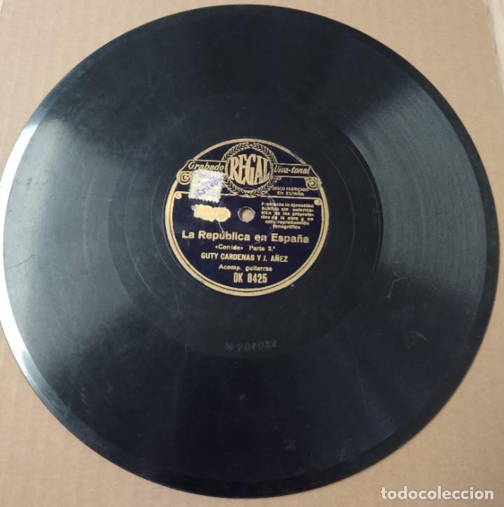 Discos de pizarra: La Rep&uacute;blica en Espa&ntilde;a. Guty C&aacute;rdenas y J. A&ntilde;ez - Foto 3