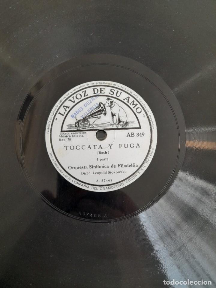 Discos de pizarra: Tocata y fuga Bach primera y segunda parte ab349 - Foto 2