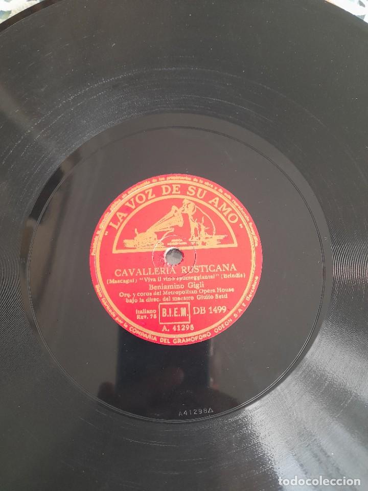 Discos de pizarra: Caballer&iacute;a r&uacute;stica y la Gioconda de Beniamino Gigli - Foto 2