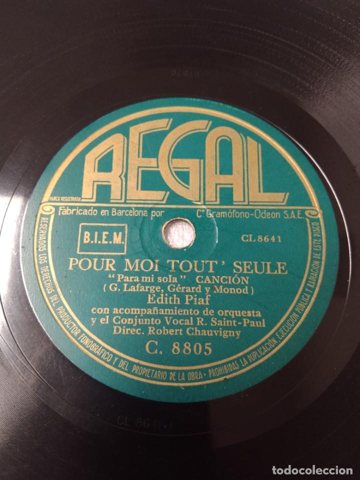 Discos de pizarra: Edith Piaf. Paris - Foto 2