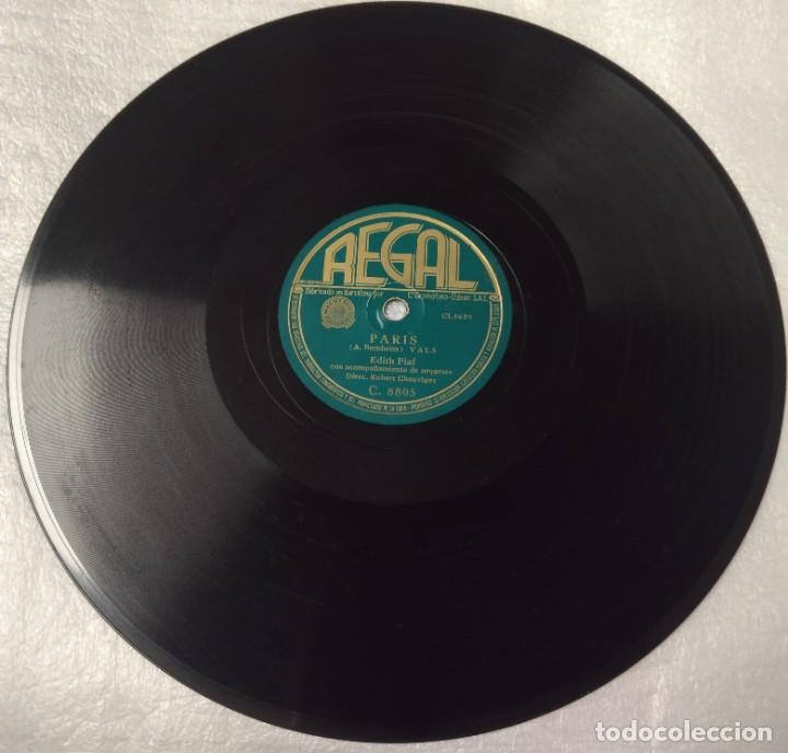 Discos de pizarra: Edith Piaf. Paris - Foto 3