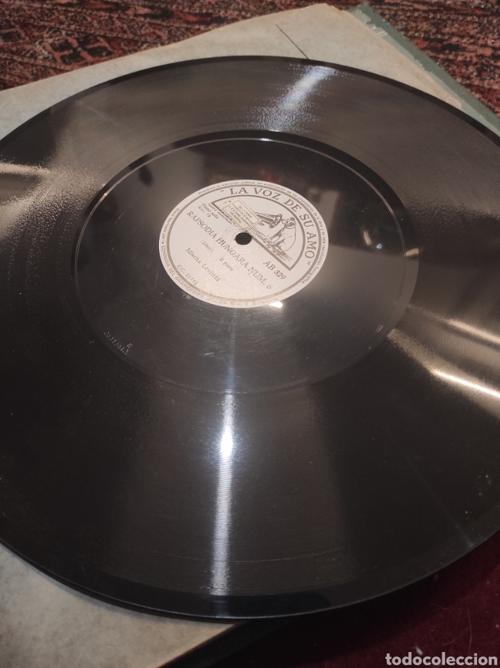 Discos de pizarra: RAPSODIA HUNGARA NUM. 6. MISCHA LEVITZKI Piano Solo. - Foto 3