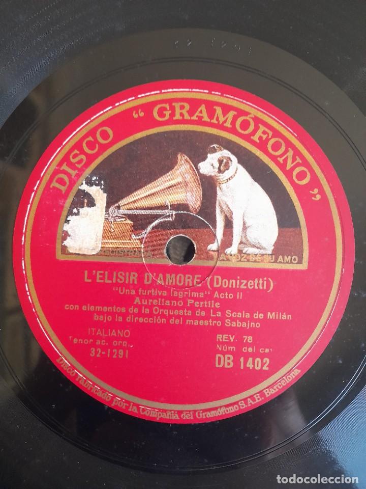Discos de pizarra: Otelo Verdi y L elixir de amore donizetti disco gram&oacute;fono - Foto 4