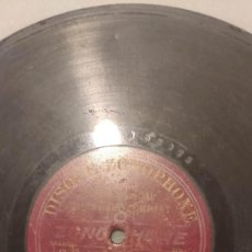Discos de pizarra: DISCO DE PIZARRA 78 RPM. GRANADINAS - CANTADO POR ” MOCHUELO ” - ZONOPHONE UNA SOLA CARA
