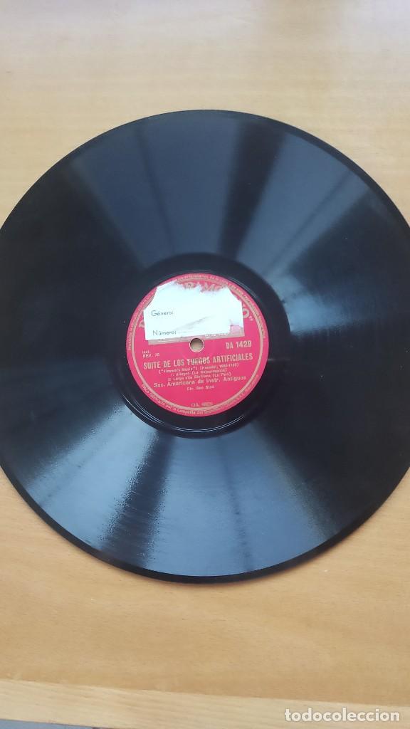 Discos de pizarra: DISCO DE PIZARRA. &rdquo; SUITE DE LOS FUEGOS ARTIFICIALES &rdquo; ( HAENDEL ) - Foto 1