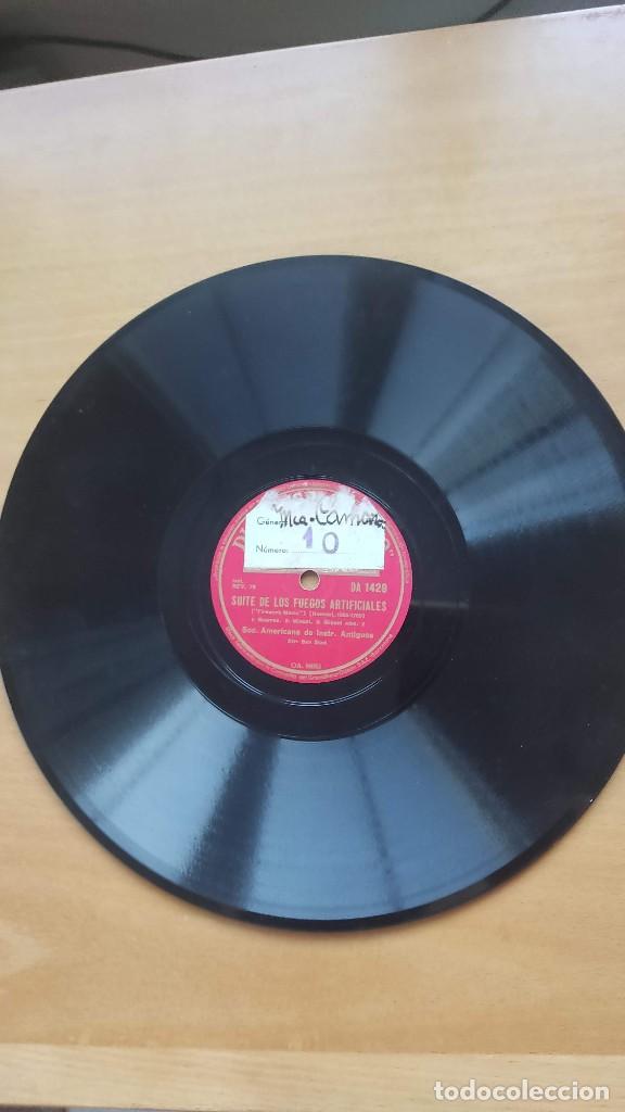 Discos de pizarra: DISCO DE PIZARRA. &rdquo; SUITE DE LOS FUEGOS ARTIFICIALES &rdquo; ( HAENDEL ) - Foto 2
