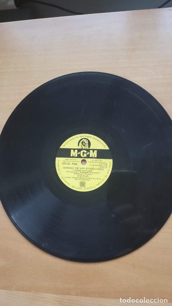 Discos de pizarra: DISCO DE PIZARRA &rdquo; MARCHA DE LOS ESTUDIANTES &rdquo; Y &rdquo; AMADA &rdquo; ANN BLYTH - Foto 1