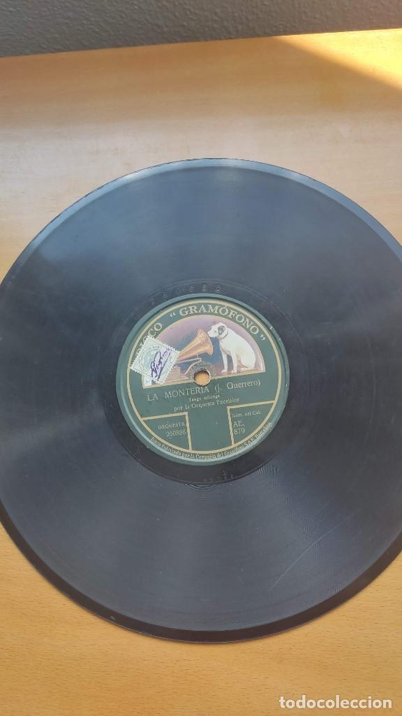 Discos de pizarra: DISCO DE PIZARRA &rdquo; LA MONTERIA &rdquo; TANGO MILONGA DE J. GUERRERO - Foto 1