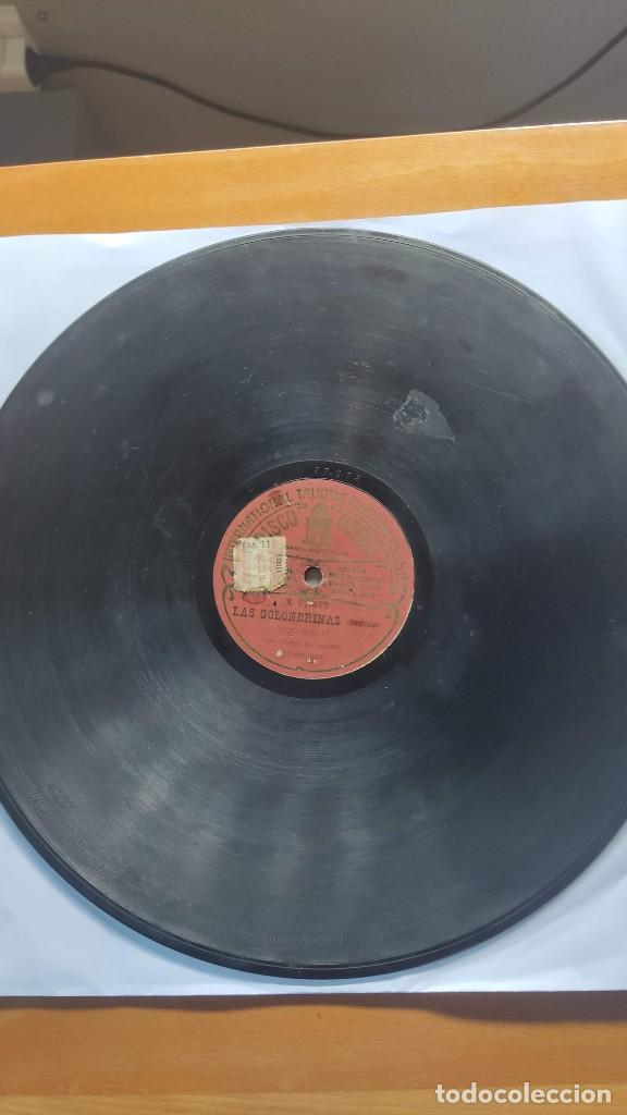Discos de pizarra: DISCO DE PIZARRA &rdquo; LAS GOLONDRINAS &rdquo; Y &rdquo; LA CANCION DEL SOLDADO &rdquo; ( ODEON TALKING MACHINE CO. ) - Foto 1