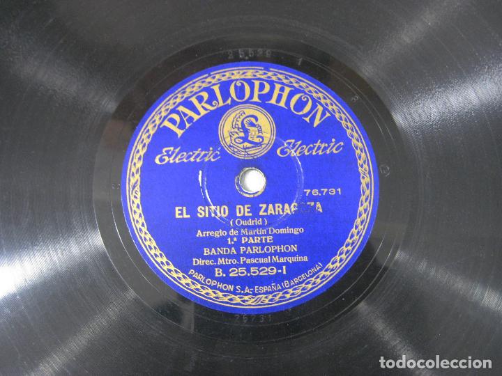 Discos de pizarra: DISCO DE PIZARRA PARLOPHONE. EL SITIO DE ZARAGOZA - Foto 2