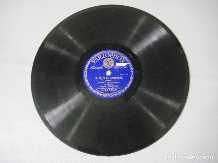 Discos de pizarra: DISCO DE PIZARRA PARLOPHONE. EL SITIO DE ZARAGOZA - Foto 3