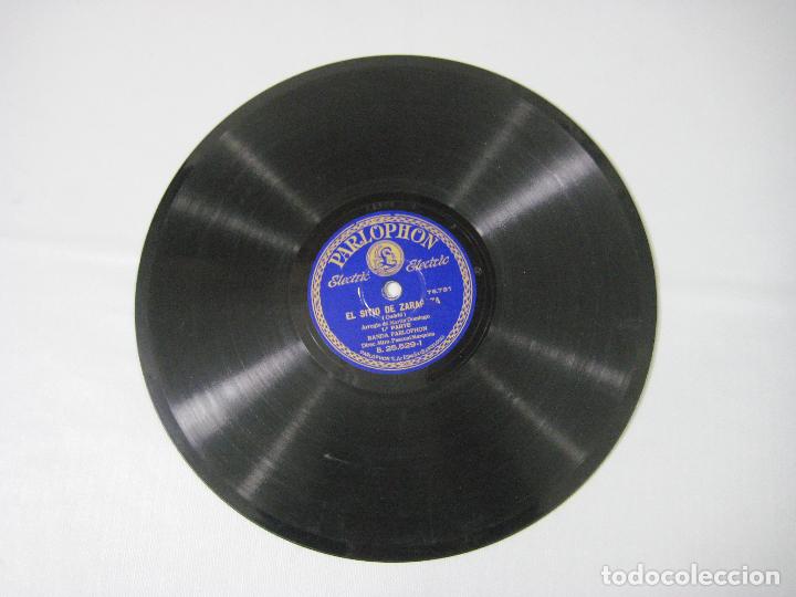 Discos de pizarra: DISCO DE PIZARRA PARLOPHONE. EL SITIO DE ZARAGOZA - Foto 1