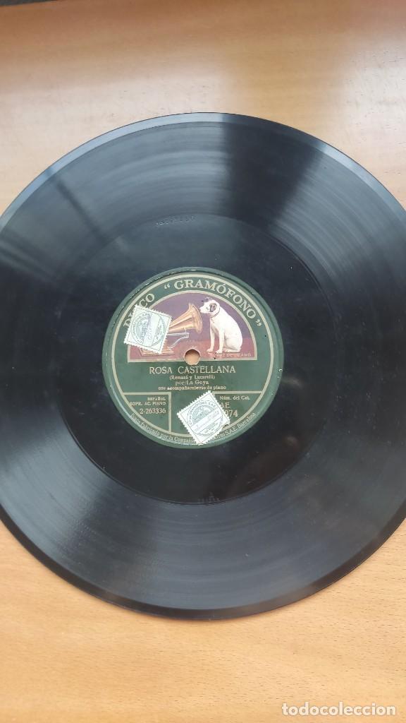 Discos de pizarra: DISCO DE PIZARRA &rdquo; ROSA CASTELLANA &rdquo; Y &rdquo; LA JAVA &rdquo; POR LA GOYA - Foto 1