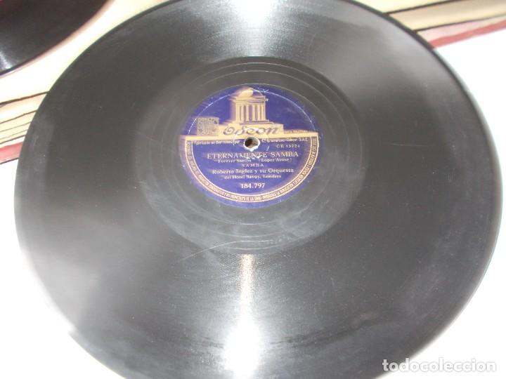 Discos de pizarra: ROBERTO INGLEZ Y SU ORQUESTA Samba / La canci&oacute;n de Dalila - Foto 2