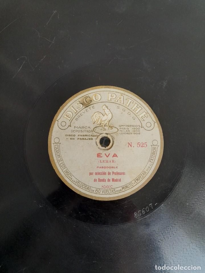 Discos de pizarra: Eva Lehar pasodoble y Eugenia E. Garc&iacute;a Mazurca disco pathe - Foto 2