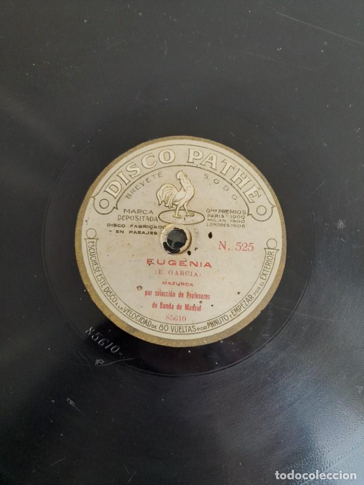 Discos de pizarra: Eva Lehar pasodoble y Eugenia E. Garc&iacute;a Mazurca disco pathe - Foto 4