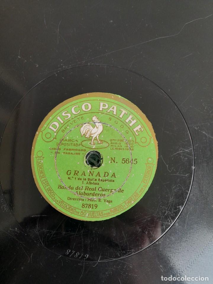 Discos de pizarra: Granada 1 Alb&eacute;niz y c&eacute;lebre tarantella disco pathe - Foto 2