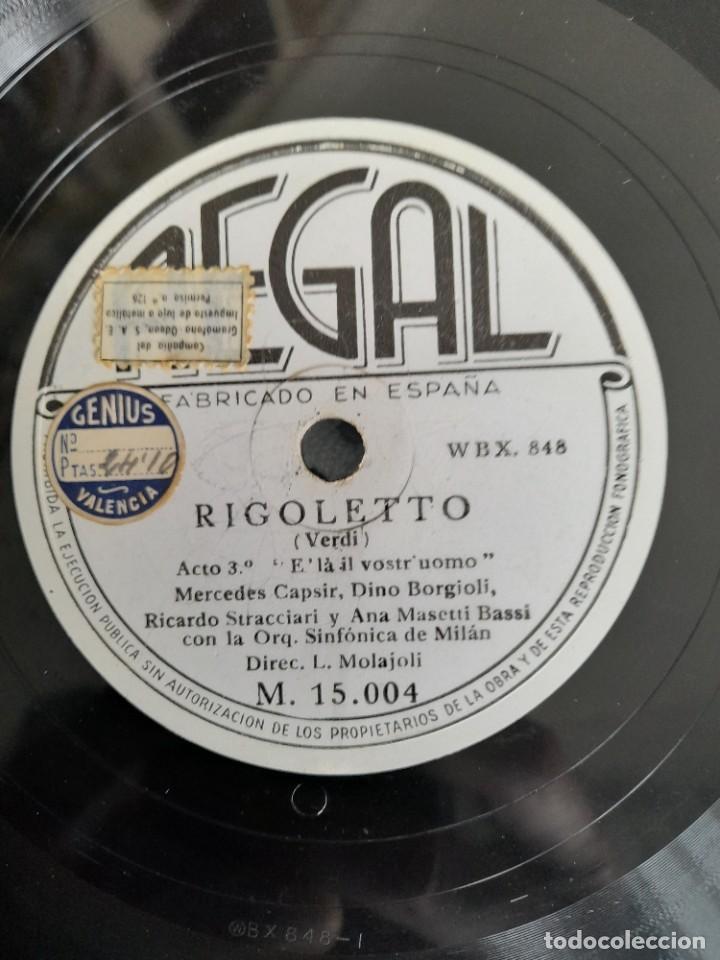 Discos de pizarra: Rigoletto Verdi disco Regal - Foto 2