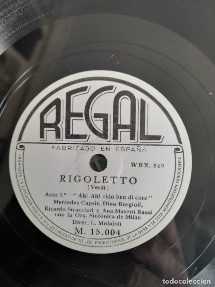 Discos de pizarra: Rigoletto Verdi disco Regal - Foto 5