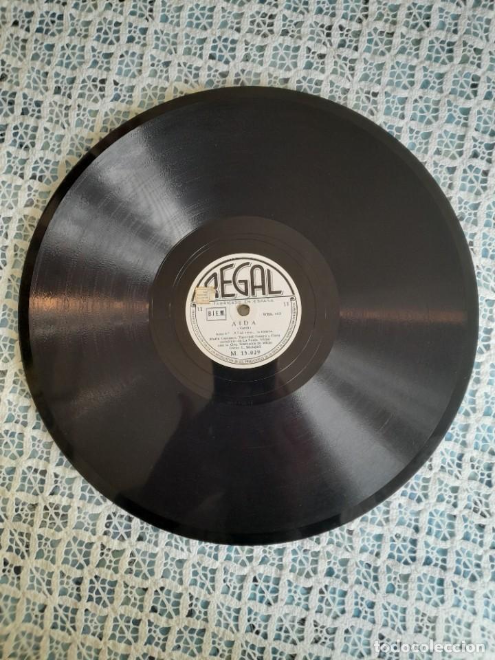 Discos de pizarra: A&iacute;da Verdi acto 4 disco Regal - Foto 1