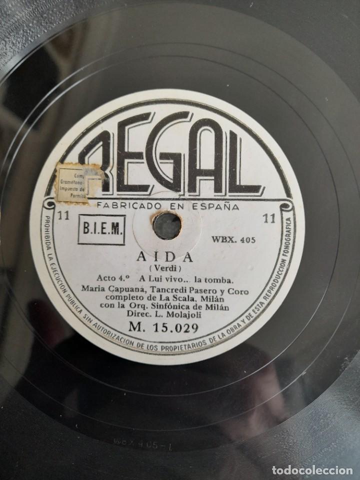 Discos de pizarra: A&iacute;da Verdi acto 4 disco Regal - Foto 2