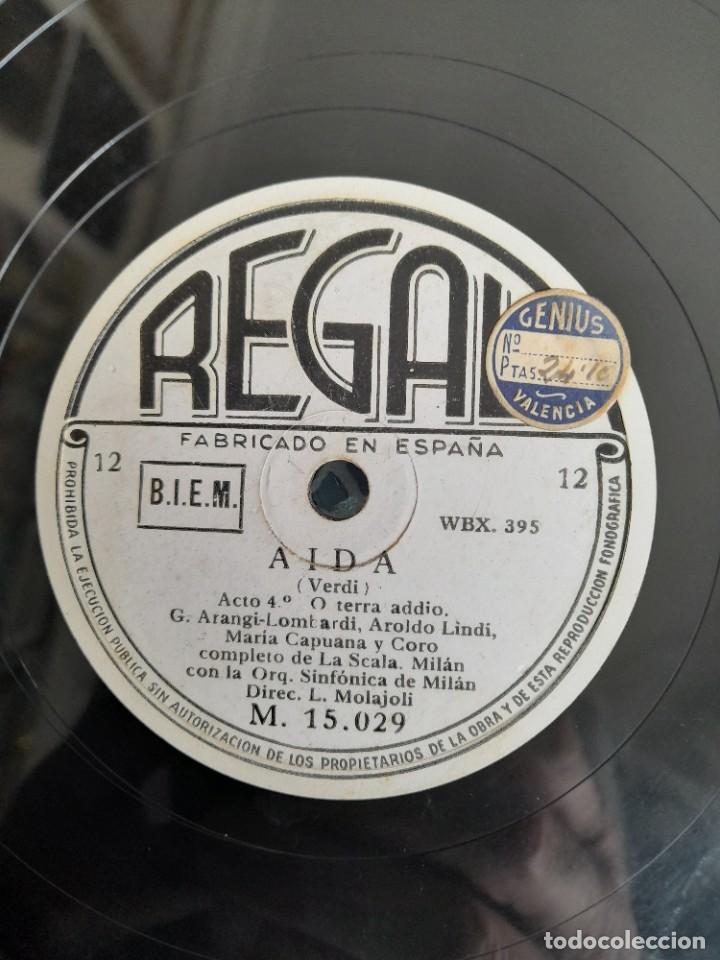 Discos de pizarra: A&iacute;da Verdi acto 4 disco Regal - Foto 4