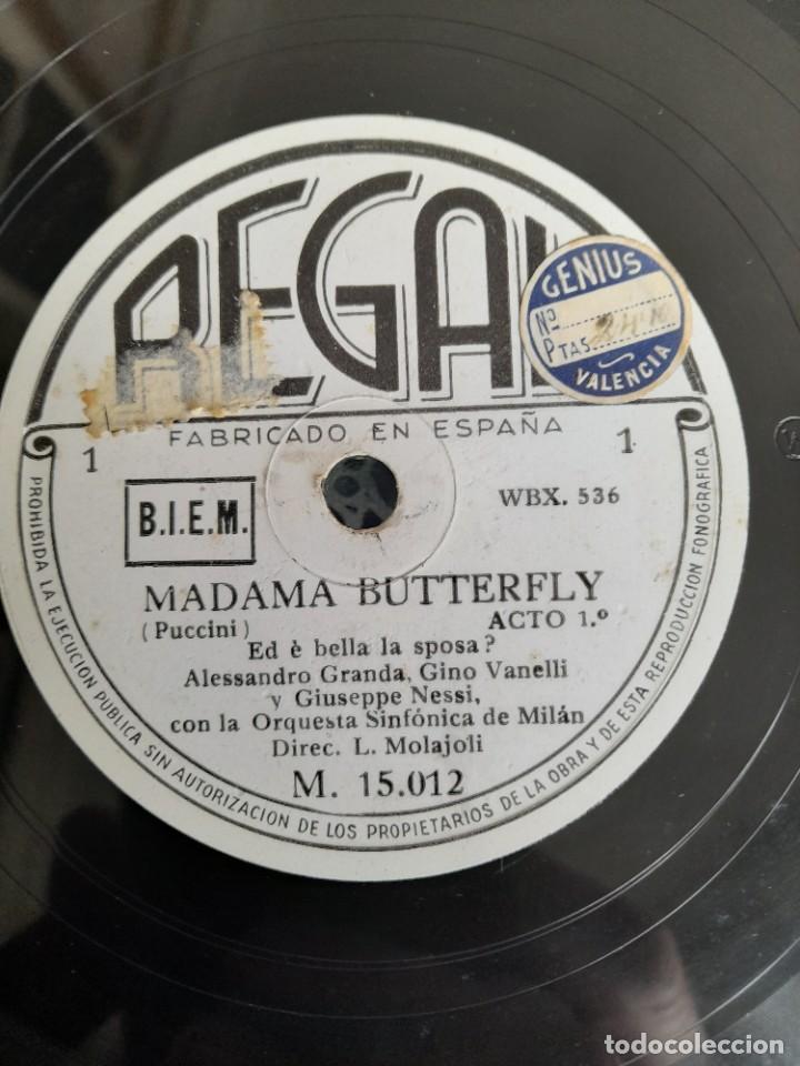 Discos de pizarra: Madame Butterfly Puccini acto uno disco Regal - Foto 2