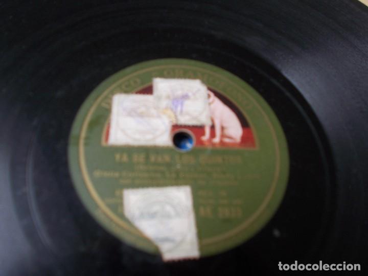 Discos de pizarra: YA SE VAN LOS QUINTOS / AL URUGUAY Varios cantantes - Foto 2
